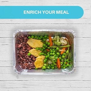 Barquette alimentaire rectangulaire en aluminium de 1000 ml avec couvercle en PP de qualité alimentaire, pour pain, barbecue, jetable, écologique, pour usage domestique - Product Image 5