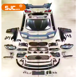 SJC accesorios de coche para <span class=keywords><strong>BMW</strong></span> 5 Series F10 F18 Kits de carrocería <span class=keywords><strong>2011</strong></span>-2017 actualización M5 G30 estilo rejilla difusor parachoques trasero faro - Product Image 1