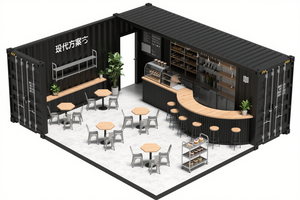 Bureau et magasin modulaires <span class=keywords><strong>de</strong></span> luxe en conteneurs d'acier avec design écologique, solutions rapides d'installation pour kiosques <span class=keywords><strong>de</strong></span> café - Product Image 3
