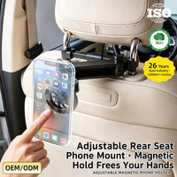 Support universel pliable pour appuie-tête de voiture, support de téléphone pour siège arrière, support magnétique télescopique pour tablette, support rotatif pour siège arrière