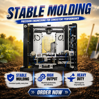 Machine de moulage par soufflage pour barils d'eau en plastique DEG-A1-20L, moulage par étirage-soufflage automatique PET à cavité unique 20L