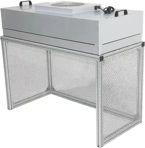 Aluminum portable dust free 99.99% HEPA H14 H13 vertical horizontal laminar flowhood clean bench with FFU fan filter unit