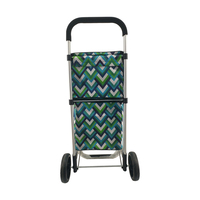 Conteneur à bagages pliable de rangement portable de luxe Offres Spéciales personnalisé sac de chariot à provisions à cadre en métal avec roues