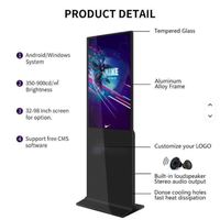 Pantalla LED Vertical de Alta Definición de 75 Pulgadas para Interiores, Máquina de Publicidad 4K Ultra HD con Pantalla Táctil LCD y Publicación Remota