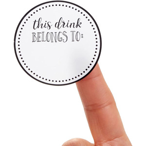 Custom Blank Cup Name <strong>Tags</strong> Labels Cup Marker Sticker Roll This <strong>Drink</strong> Belongs to Sticker for Wedding Birthday Party - Product Image 3
