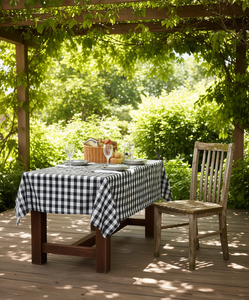 Tovaglia Design Imports Checkers 60 X 84 Rettangolare Tessuta con Stampa Geometrica Classica - Product Image 2