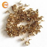 Fermoir en forme de haricot en acier inoxydable plaqué or 14 carats PVD de haute qualité en gros