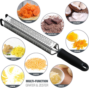 <strong>Multi</strong>-function Manual Cheese <strong>Grater</strong> Lemon Zester Stainless Steel Kitchen Tool for Cheese, Chocolate, Vegetables - Product Image 5