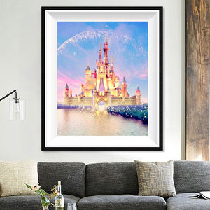 Taladro completo 5D pintura de diamantes para adultos venta al por mayor DIY bordado de diamantes de imitación Kit de punto de cruz mosaico para decoración del hogar Castillo - Product Image 3