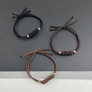 Coletero de Alta Elasticidad con Diseño de Nudo de Color Sólido, Accesorio para el Cabello Casual para Mujer, Hecho a Mano en Yiwu, Verano 2024 - Product Image 4