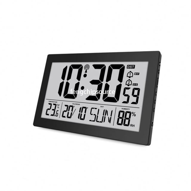 large screen digital wall clock battery use indoor temperature digital display clock living room perpetual calendar clock