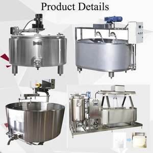 ถังโจสตันสำหรับทำอาหารผสมนมเชดดาร์แห้งถังชีสในโรงงานแปรรูปนม - Product Image 2