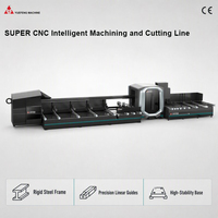 Machine de découpe CNC automatique pour fenêtres, ligne de découpe d'aluminium, découpe d'angle à tout angle, découpe de code, découpe de trou de colle, découpe laser