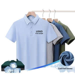 Camiseta de Manga Corta para Hombre, Estilo Casual, 100% Algodón, Tejido de Secado Rápido, con Estampado, Logotipo Frontal, Bolsillo Antiarrugas, 180g - Product Image 1