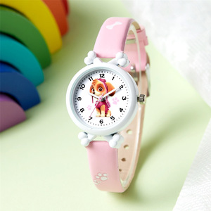 Montre à bracelet pour enfants, garçons et filles, motif dessin animé <span class=keywords><strong>Pat</strong></span>'<span class=keywords><strong>Patrouille</strong></span>, mouvement à quartz, bracelet en acrylique, cadran à aiguilles, boîtier en alliage écologique, boucle ardillon - Product Image 3