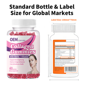Gummies de collagène végétalien OEM à faible MOQ, prêts pour FBA, approvisionnement stable en vrac, test COA pour les vendeurs de plateformes e-commerce - Product Image 4