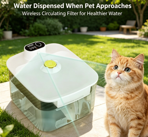 <span class=keywords><strong>Fontaine</strong></span> à eau intelligente pour animaux de compagnie, 3,2 litres, translucide, écologique, en ABS, distributeur de <span class=keywords><strong>boisson</strong></span> pour chat et chien, rechargeable, sans fil, filtrée - Product Image 1