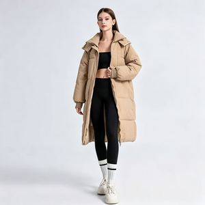 Chaqueta de Plumón para Mujer, Estilo Urbano Europeo y Americano, Casual, con Capucha, <span class=keywords><strong>Impermeable</strong></span>, Holgada, Gruesa y Cálida - Product Image 5