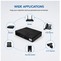 Mini UPS DC 18W, batterie lithium 20000mAh, alimentation de secours 5V 9V 12V 15V 24V POE pour routeur WiFi, modem, CCTV