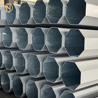 Poteau tubulaire en acier galvanisé à chaud basse tension 10m 12m 15m, indice de protection IP66, 6 prises, certifié ISO9001, pour distribution électrique