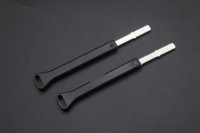 Clé de secours pliable à long manche avec lame en laiton et coque en PC, clé manuelle de rechange pour serrure de porte intelligente à empreinte digitale, vente en gros d'usine