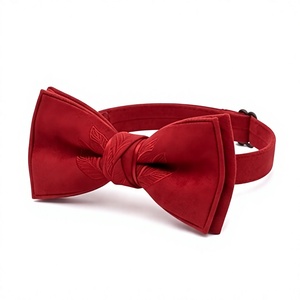Pajarita Negra de Lujo para Hombre, Elegante, Formal, para Bodas, Negocios, Fiestas, Pajarita Delgada Hecha a Mano, Pajarita de Atar, Venta al Por Mayor de Fábrica - Product Image 1
