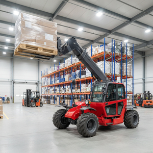 売れ筋商品 テレスコピックハンドラー ハンロン テレハンドラー 3.5トン テレスコピックディーゼルフォークリフト 10mリフト付き - Product Image 3