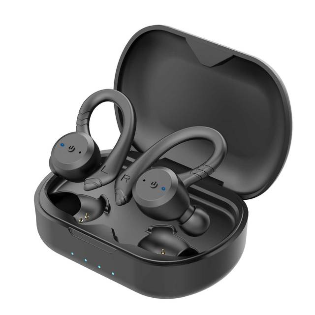 IPX7 Waterproof Wireless Earbuds Wireless Headphones Sports Ear Buds with Earhook Deep Bass In-Ear Earphones,BE1034
