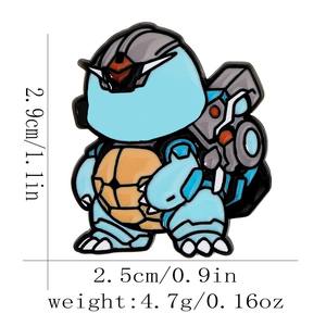 激安価格 ブローチ 最小ロットなし 金属製ラペルバッジ 人気アニメ漫画チャーム カスタムソフトエナメルピン - Product Image 3