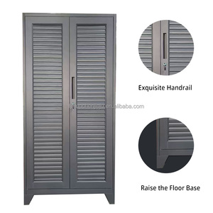 Armario Metálico de Dos Puertas con Cerradura Electrónica para Almacenamiento en Gimnasios, Oficinas y Escuelas Americanas - Product Image 3