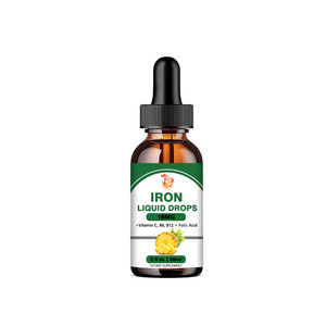 Gotas de Hierro Líquido con Vitamina B y Ácido Fólico a Precio de Mayoreo, Ayudan a Reducir el Cansancio y Aumentar la Energía en Adultos - Product Image 1