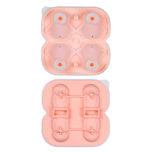 Bac à glaçons en silicone 3D pingouin durable 4 animaux congélateur de sorbetière prêt pour l'utilisation de congélateur de nourriture de hockey sur glace congelé - Product Image 5
