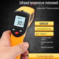 Standard Wisdom GM320 Infrared Thermometer High Precision Kitchen Industrial Use Water Baking Oil Temperature Measurement Gun