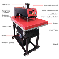 Nouvelle presse à chaud numérique hydraulique automatique grand format 80x100cm-100x120cm pour transfert par sublimation sur T-shirts/maillots