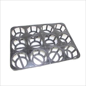 12 plateaux ronds de pots de pépinière de cellules Pots de semis durables robustes plateaux de transport de <span class=keywords><strong>navette</strong></span>-plateau mobile de pot de fleurs pour pots - Product Image 6