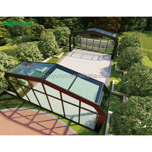 Couverture <span class=keywords><strong>de</strong></span> <span class=keywords><strong>piscine</strong></span> extérieure en polycarbonate avec garantie <span class=keywords><strong>de</strong></span> 10 ans en aluminium supérieure personnalisée abris <span class=keywords><strong>de</strong></span> <span class=keywords><strong>piscine</strong></span> rétractables pour véranda - Product Image 4