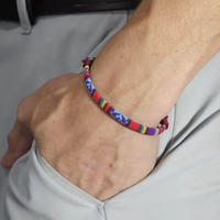 Pulsera Tejida Ajustable de Estilo Budista Go2boho, Pulsera Religiosa Trenzada Hecha a Mano para Mujeres y Hombres