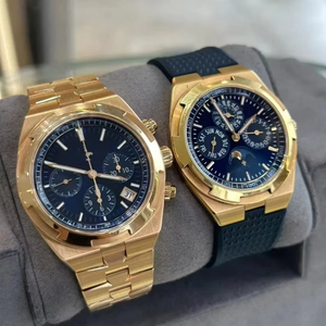 Reloj Mecánico Premium para Hombre en Tono Dorado, Cristal de Zafiro, Correa de Acero Inoxidable, Cierre Plegable, Reloj Deportivo y de Negocios de Lujo - Product Image 2
