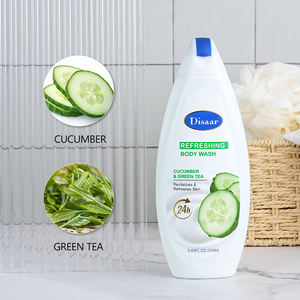 Gel douche rafraîchissant Disaar au concombre et au thé vert, hydratation et revitalisation 24h, <span class=keywords><strong>pour</strong></span> <span class=keywords><strong>une</strong></span> <span class=keywords><strong>peau</strong></span> éclatante - Product Image 4