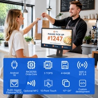 Pantalla Táctil Comercial de Señalización Digital Android RK3576S Octa Core con Amplia Gama de Colores, 4GB 64GB para Mostradores de Servicio de Alimentos