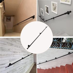 Lan can cho cầu thang trong nhà 2 phần lấy đường ray cho người già khuyết tật kim loại nội thất tay lan can cho cầu thang treo tường - Product Image 5