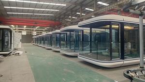 Offre Spéciale Maison Préfabriquée Moderne Personnalisable Minuscule Maison Espace Capsule Inspiré Taille Personnalisée & Style Vert En Acier Matériel Hôtels - Product Image 6