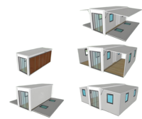 Petite maison sur roues à énergie solaire Conteneur extensible Van House Design avec des caractéristiques de haute sécurité