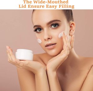 Pots cosmétiques en plastique PET de 4 oz et 5 oz pour soins capillaires et beurres corporels, avec couvercle à vis blanc, capacités de 50 ml à 250 ml, emballés en cartons - Product Image 6
