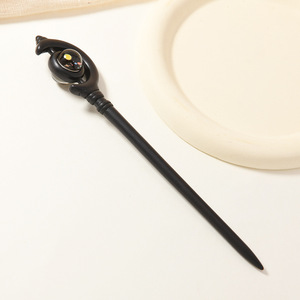 Épingles à cheveux en bois de santal, épingles à cheveux boule cosmique, épingles à cheveux sculptées, coiffes Hanfu, épingles à chignon, vente en gros d'usine. - Product Image 2