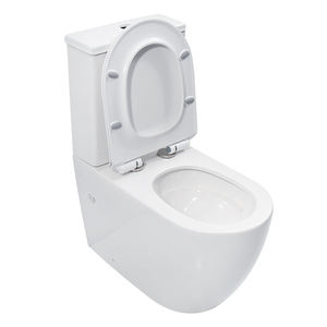 <span class=keywords><strong>WC</strong></span> en céramique blanche émaillée à poser au sol, vente en gros, <span class=keywords><strong>moins</strong></span> <span class=keywords><strong>cher</strong></span>, toilettes deux pièces, chasse d'eau en spirale, cuvettes de <span class=keywords><strong>WC</strong></span> pour salle de bain - Product Image 5