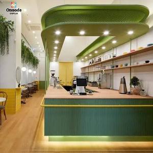 Diseño Moderno de Mostrador para Cafetería, Muebles para Cafetería, Bar y Tienda de Té de Burbujas, Decoración de Interiores, Mostrador de Café y Vitrina - Product Image 1