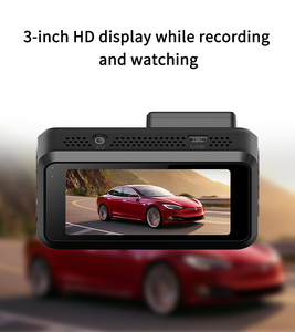 Cámara para Auto Económica con <span class=keywords><strong>Pantalla</strong></span> <span class=keywords><strong>de</strong></span> 3'' FHD, Doble Lente 2K, Gran Angular, Conexión a Aplicación Móvil, Sensor G y Modo <span class=keywords><strong>de</strong></span> Estacionamiento - Product Image 2