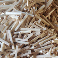 Cross-Border Exclusive Supply China Pine Wood Slats Solid Wood Flat Modern Smooth Surface DIY Building Model Material Square