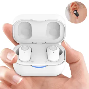 Amplificateur de son d'oreille 16 canaux réglable ITE Oreille interne invisible pour personnes âgées sourdes Prothèses auditives rechargeables pour personnes âgées